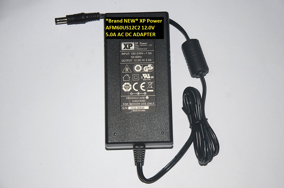 *Brand NEW* XP Power 12.0V 5.0A AFM60US12C2 AC DC ADAPTER